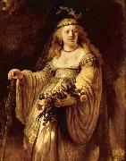 REMBRANDT Harmenszoon van Rijn Saskia as Flora oil